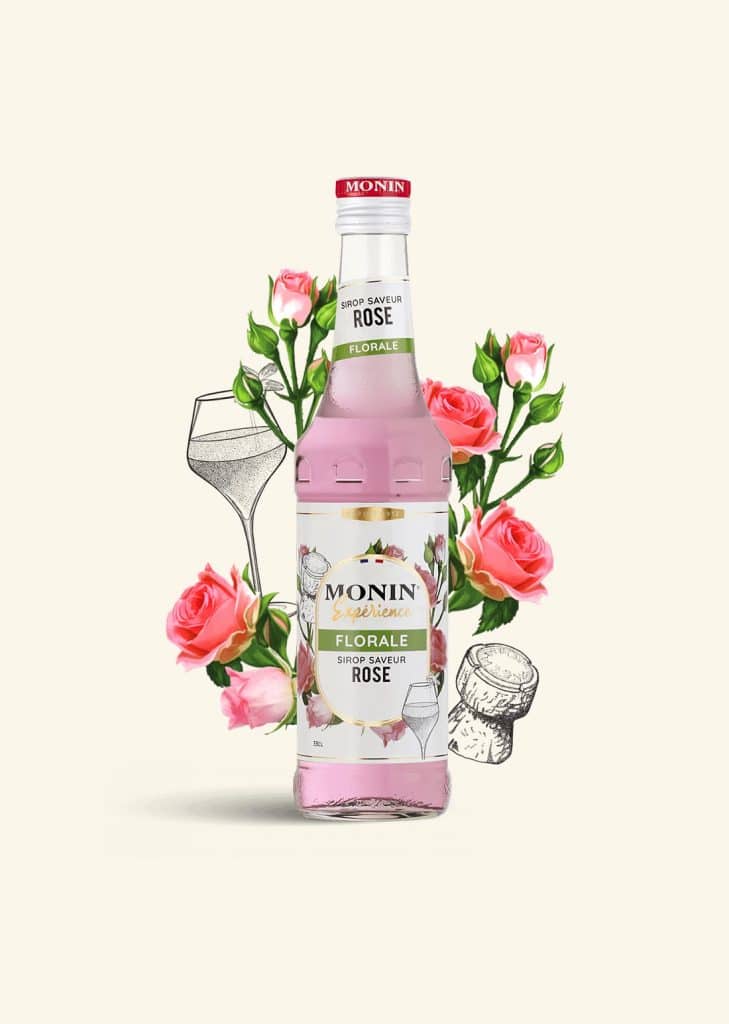 Sirop Saveur Rose - MONIN Expérience - Gamme Florale